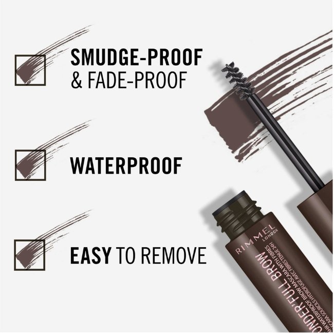 Тушь для бровей Rimmel Wonder'Full Brow 4,5 мл, 003 Dark