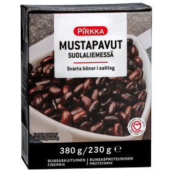 Фасоль черная в рассоле Pirkka 380/230 гр Фасоль черная в рассоле Pirkka 380/230 гр
