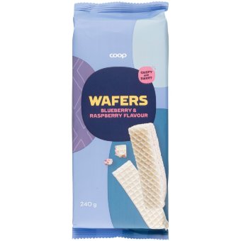 Вафли ( черника, малина ) Coop 240 гр Вафли ( черника, малина ) Coop 240 гр