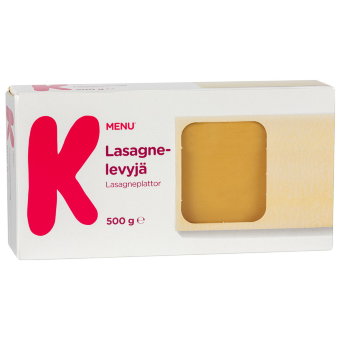 Листы для лазаньи K-Menu 500 гр Листы для лазаньи K-Menu 500 гр