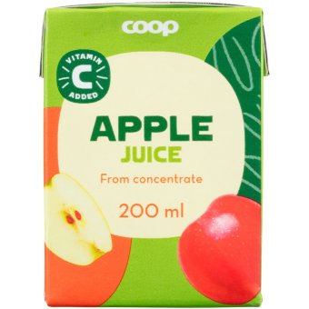 Яблочный сок Coop 200 мл Яблочный сок Coop 200 мл