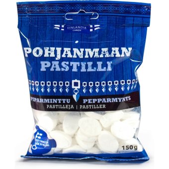 Пастилки мятные Finlandia Candy POHJANMAAN 150 г
