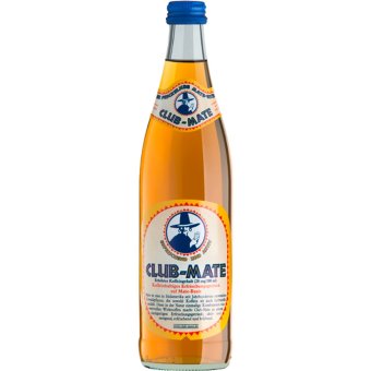 Газированный напиток Club-Mate 0,5 л, содержит натуральный кофеин