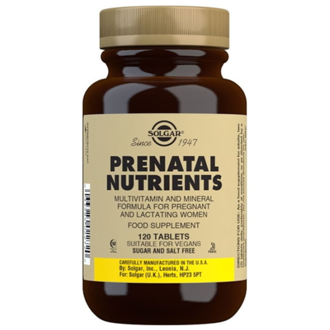 Витамины для беременных Solgar Prenatal 120 табл