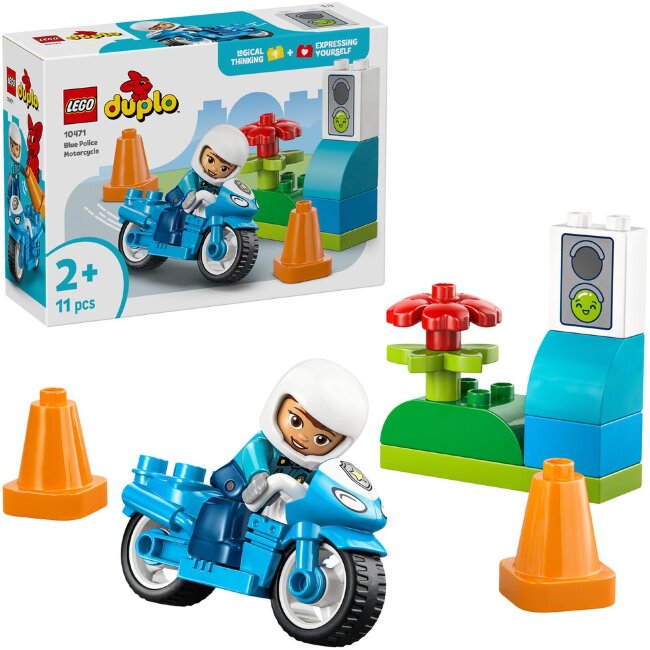 Конструктор LEGO® DUPLO Город Синий полицейский мотоцикл 10471 Конструктор LEGO® DUPLO Город Синий полицейский мотоцикл 10471