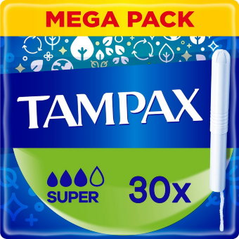 Тампоны гигиенические Tampax Super 3/4, 30 шт Тампоны гигиенические Tampax Super 3/4, 30 шт
