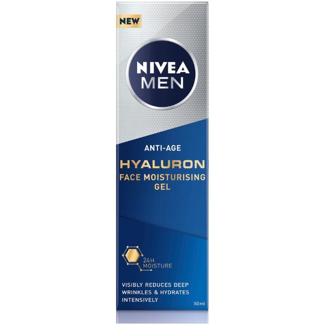 Увлажняющий гель для лица NIVEA MEN Anti-Age с гиалуроновой кислотой 50 мл Увлажняющий гель для лица NIVEA MEN Anti-Age с гиалуроновой кислотой 50 мл