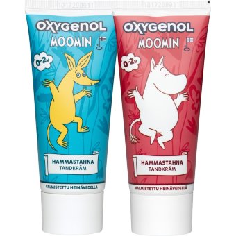 Детская зубная паста Oxygenol Muumi 0-2 года с ксилитом и фтором 50мл Детская зубная паста Oxygenol Muumi 0-2 года с ксилитом и фтором 50мл