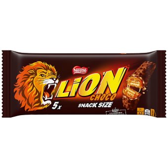 Вафельные батончики в шоколадной глазури Nestlé Lion (уп 5 шт) 150 гр