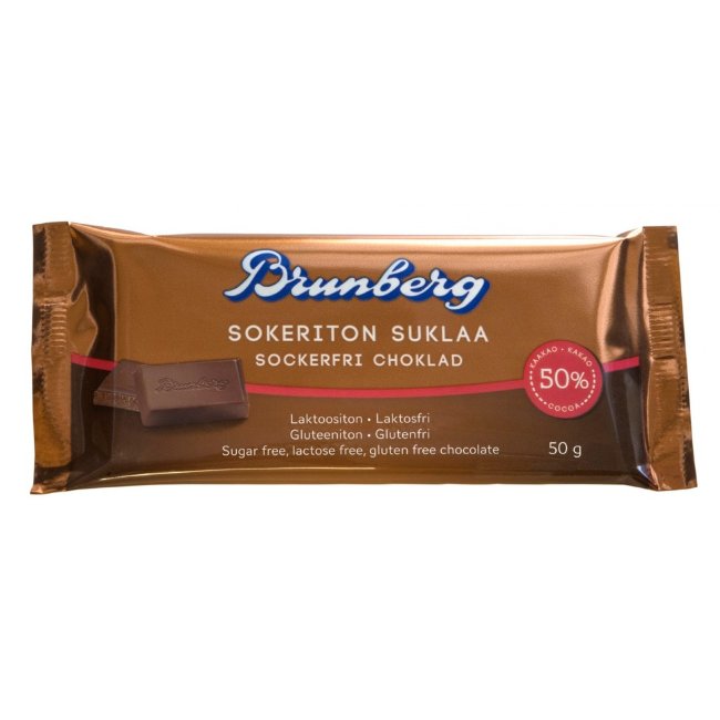 Молочный шоколад без сахара и лактозы Brunberg 50 гр