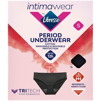 Хлопковые многоразовые прокладки-шорты Libresse Intimawear S