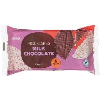 Рисовые галеты в шоколадной глазури Rainbow 100 гр Рисовые галеты в шоколадной глазури Rainbow 100 гр