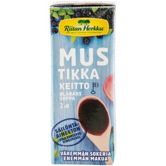 Черничный кисель Riitan Herkku Mustikkakeitto 200 мл Черничный кисель Riitan Herkku Mustikkakeitto 200 мл