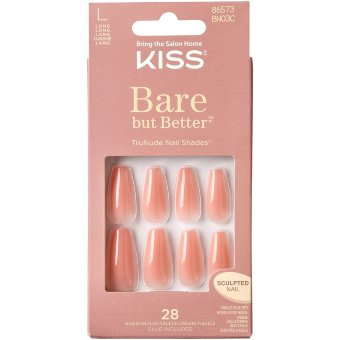 Накладные ногти Kiss Bare but Better Nude Glow 28 шт Накладные ногти Kiss Bare but Better Nude Glow 28 шт