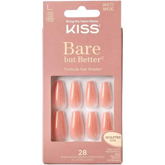 Накладные ногти Kiss Bare but Better Nude Glow 28 шт Накладные ногти Kiss Bare but Better Nude Glow 28 шт