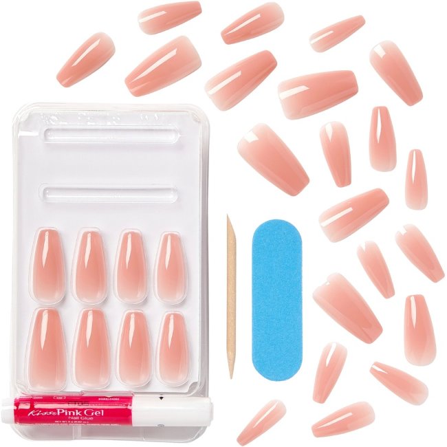 Накладные ногти Kiss Bare but Better Nude Glow 28 шт Накладные ногти Kiss Bare but Better Nude Glow 28 шт