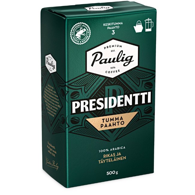 Кофе заварной Presidentti Tumma (чайник,кофейник)500 гр