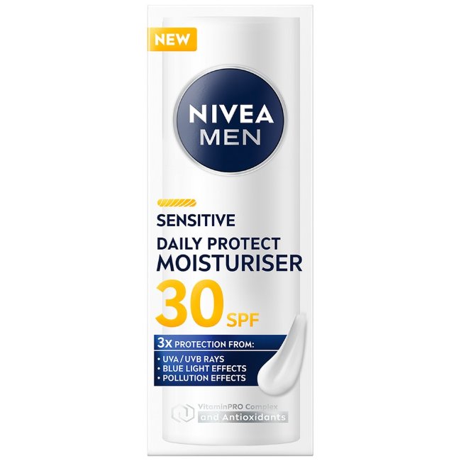 Увлажняющий крем для лица NIVEA MEN Sensitive Daily Protect SK30 50 мл Увлажняющий крем для лица NIVEA MEN Sensitive Daily Protect SK30 50 мл