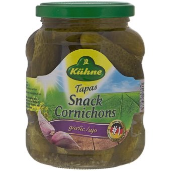 Огурцы Kuhne с чесноком 370 гр