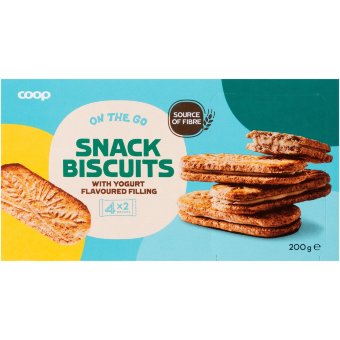 Печенье с йогуртовой начинкой Coop 200 гр