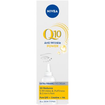 Экстра укрепляющий крем против морщин для кожи вокруг глаз с Q10 NIVEA 15 мл Экстра укрепляющий крем против морщин для кожи вокруг глаз с Q10 NIVEA 15 мл