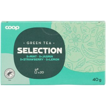 Зеленый чай (ассорти 4 вида) Coop 20 пак Зеленый чай (ассорти 4 вида) Coop 20 пак