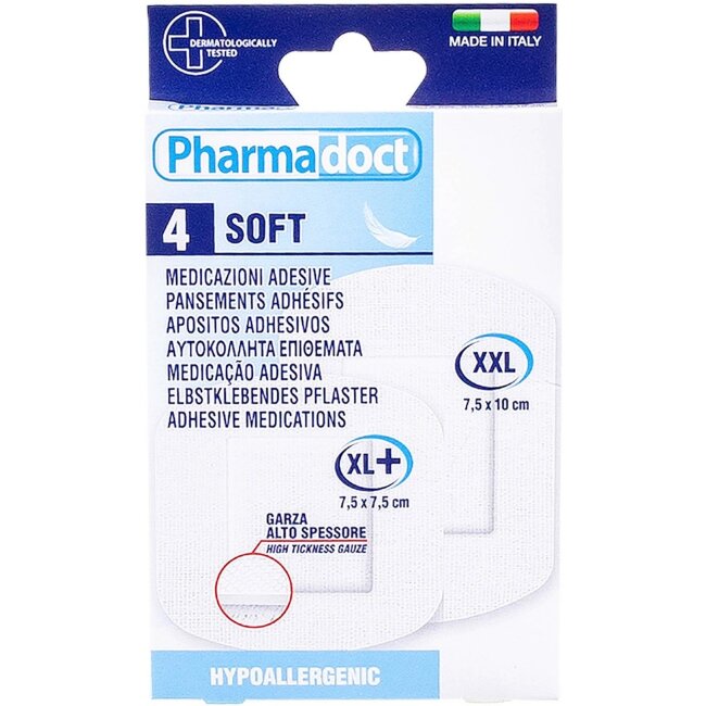 Мягкая повязка Pharmadoct 7,5x7,5 см и 7,5x10 см