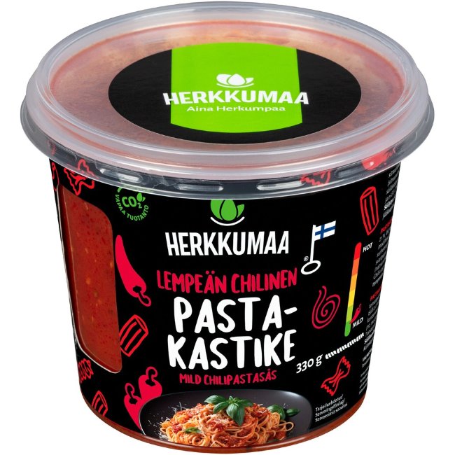 Паста соус с мягким острым перцем Herkkumaa 330 гр