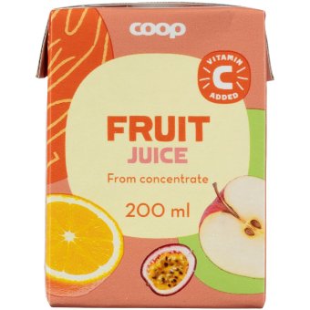 Фруктовый сок Coop 200 мл Фруктовый сок Coop 200 мл