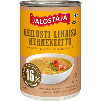Гороховый суп с большим количеством мяса Jalostaja 435 гр Гороховый суп с большим количеством мяса Jalostaja 435 гр