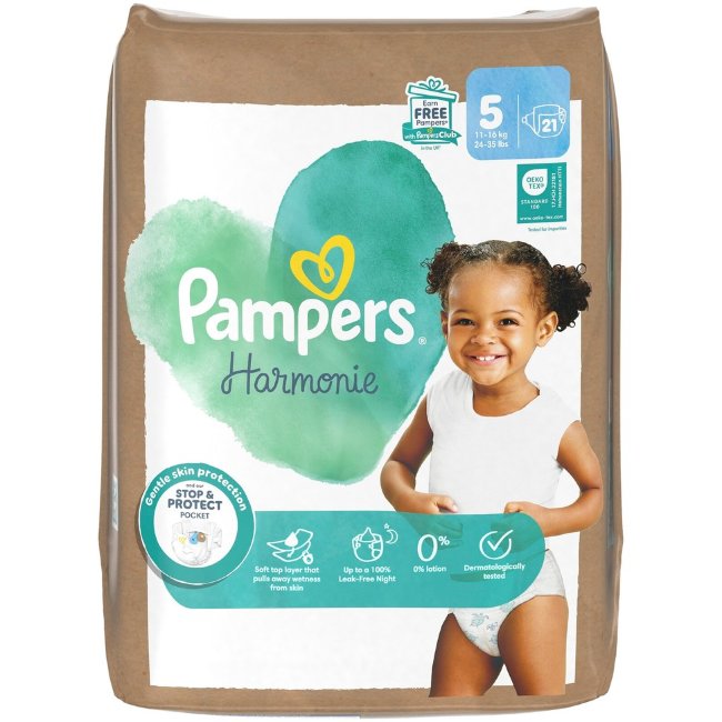 Подгузники Pampers Harmonie S5 11-16 кг 21 шт Подгузники Pampers Harmonie S5 11-16 кг 21 шт