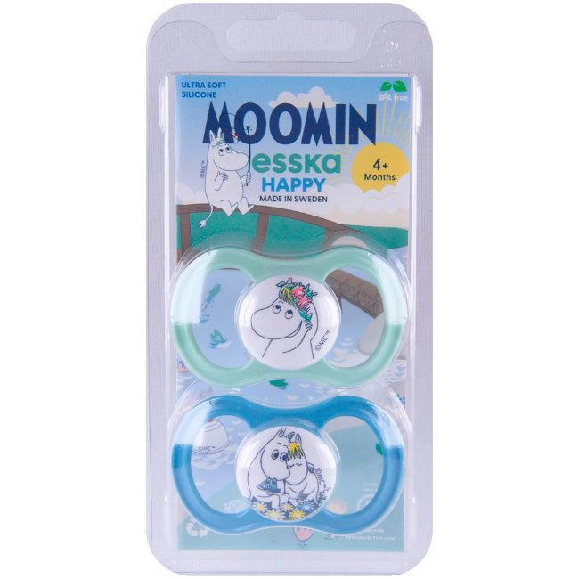 Соска-пустышка Esska Happy Muumi 4-36 мес (уп 2 шт) Соска-пустышка Esska Happy Muumi 4-36 мес (уп 2 шт)