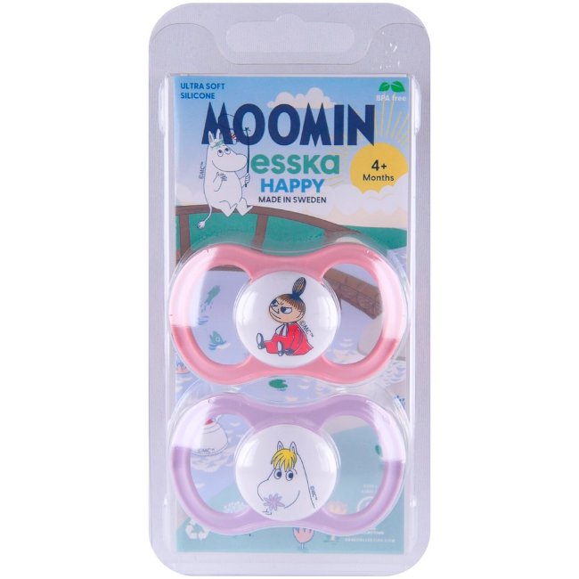 Соска-пустышка Esska Happy Muumi 4-36 мес (уп 2 шт) Соска-пустышка Esska Happy Muumi 4-36 мес (уп 2 шт)