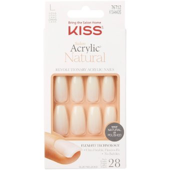 Акриловые натуральные ногти Kiss Salon - достаточно крепкие 28 шт Акриловые натуральные ногти Kiss Salon - достаточно крепкие 28 шт