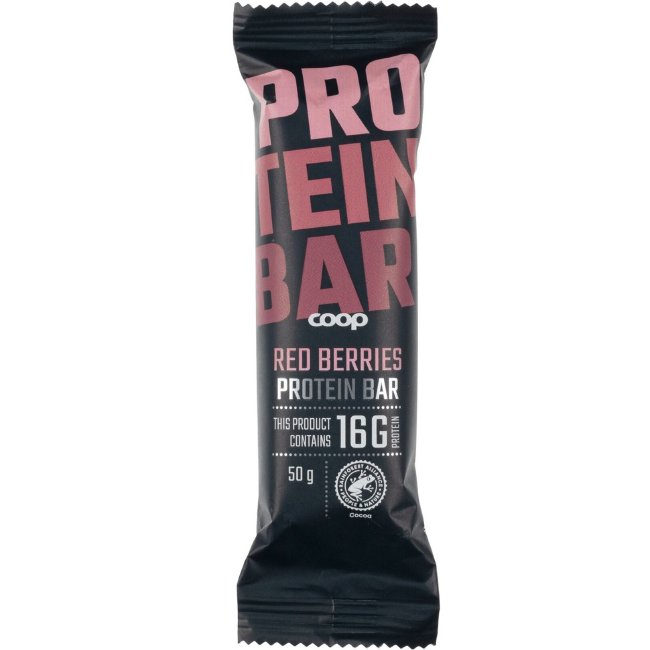 Протеиновый батончик Coop (ягодный) 50 гр Протеиновый батончик Coop (ягодный) 50 гр