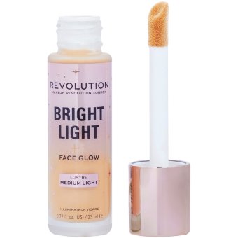 Тональный крем Makeup Revolution bright light 23 мл лицо сияние средне-светлый