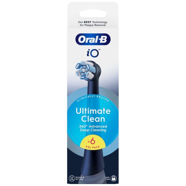 Сменные насадки Oral-B iO Ultimate Clean Black (уп 6 шт)