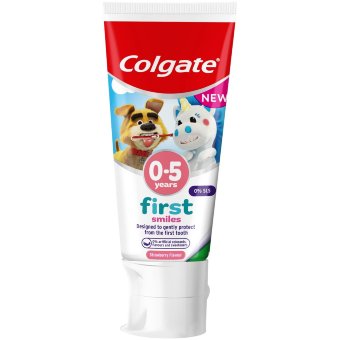 Зубная паста для детей Colgate Kids First Smiles 0-5 лет 50 мл Зубная паста для детей Colgate Kids First Smiles 0-5 лет 50 мл