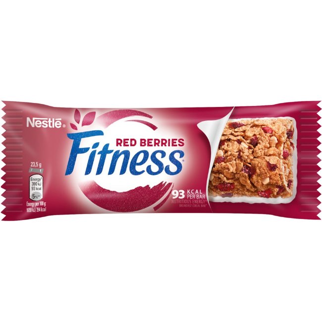 Злаковый батончик Nestlé Fitness с красными ягодами 23,5 гр