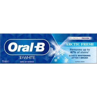 Зубная паста Oral-B 3D отбеливающая, арктическая свежесть 75мл Зубная паста Oral-B 3D отбеливающая, арктическая свежесть 75мл