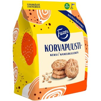 Печенье овсяное с корицей Korvapuustikeksi Fazer 270 гр Печенье овсяное с корицей Korvapuustikeksi Fazer 270 гр