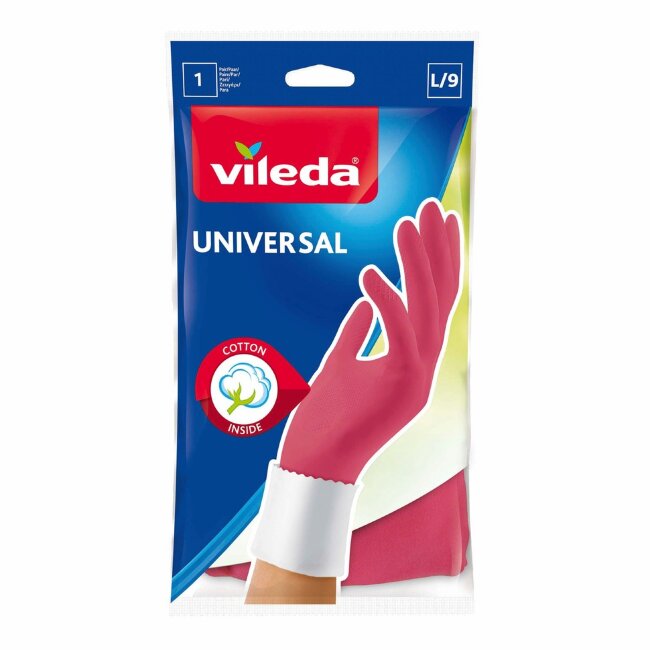 Универсальные хозяйственные перчатки Vileda L Универсальные хозяйственные перчатки Vileda L