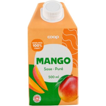 Манговое пюре Coop 500 г Манговое пюре Coop 500 г