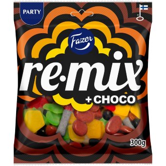 Конфеты микс Fazer Remix + шоколад 300 гр Конфеты микс Fazer Remix + шоколад 300 гр