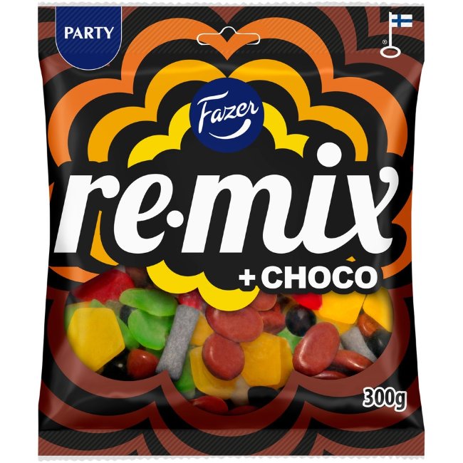 Конфеты микс Fazer Remix + шоколад 300 гр