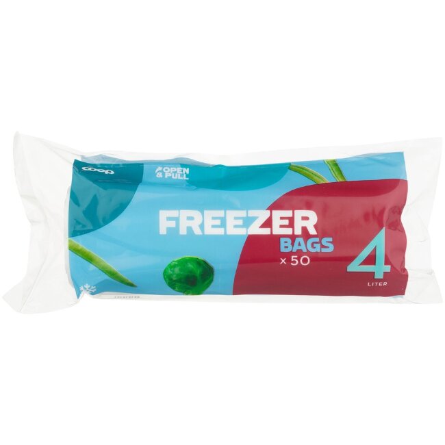 Пакеты для заморозки Coop 4 л (уп 50 шт) Пакеты для заморозки Coop 4 л (уп 50 шт)