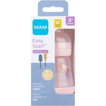 Антиколиковая бутылочка для младенцев Ainu MAM EasyStart 0+ мес, 160 мл