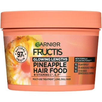 Маска для волос Garnier Fructis Hair Food Pineapple для длинных волос 400 мл Маска для волос Garnier Fructis Hair Food Pineapple для длинных волос 400 мл