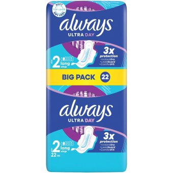 Прокладки гигиенические Always Ultra Long2 8h 22 шт Прокладки гигиенические Always Ultra Long2 8h 22 шт