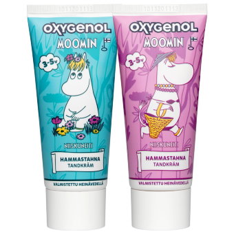Зубная паста для детей 3-5 лет с ксилитом и фтором Oxygenol Muumi 50мл Зубная паста для детей 3-5 лет с ксилитом и фтором Oxygenol Muumi 50мл